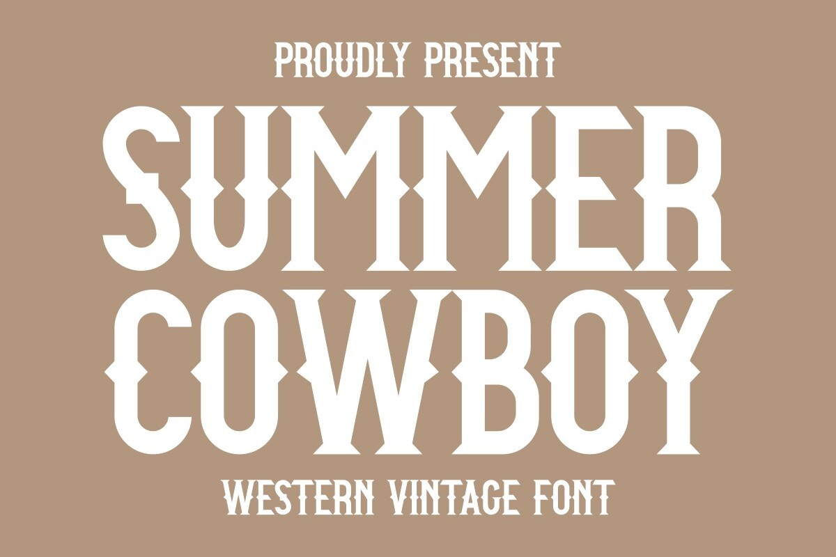 Schriftart Summer Cowboy