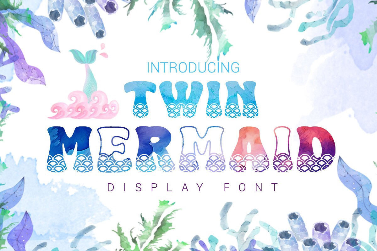 Schriftart Twin Mermaid