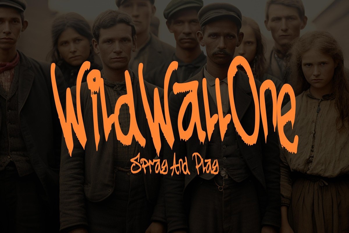 Schriftart Wildwallone