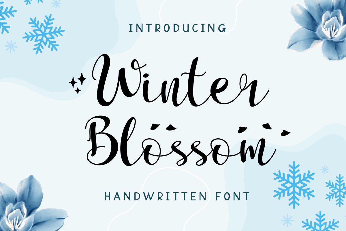 Schriftart Winter Blossom