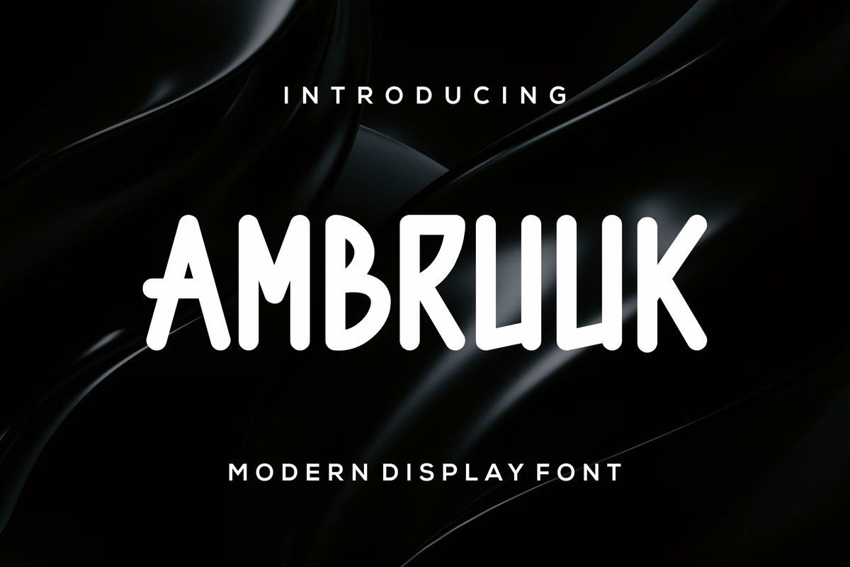 Schriftart Ambruuk