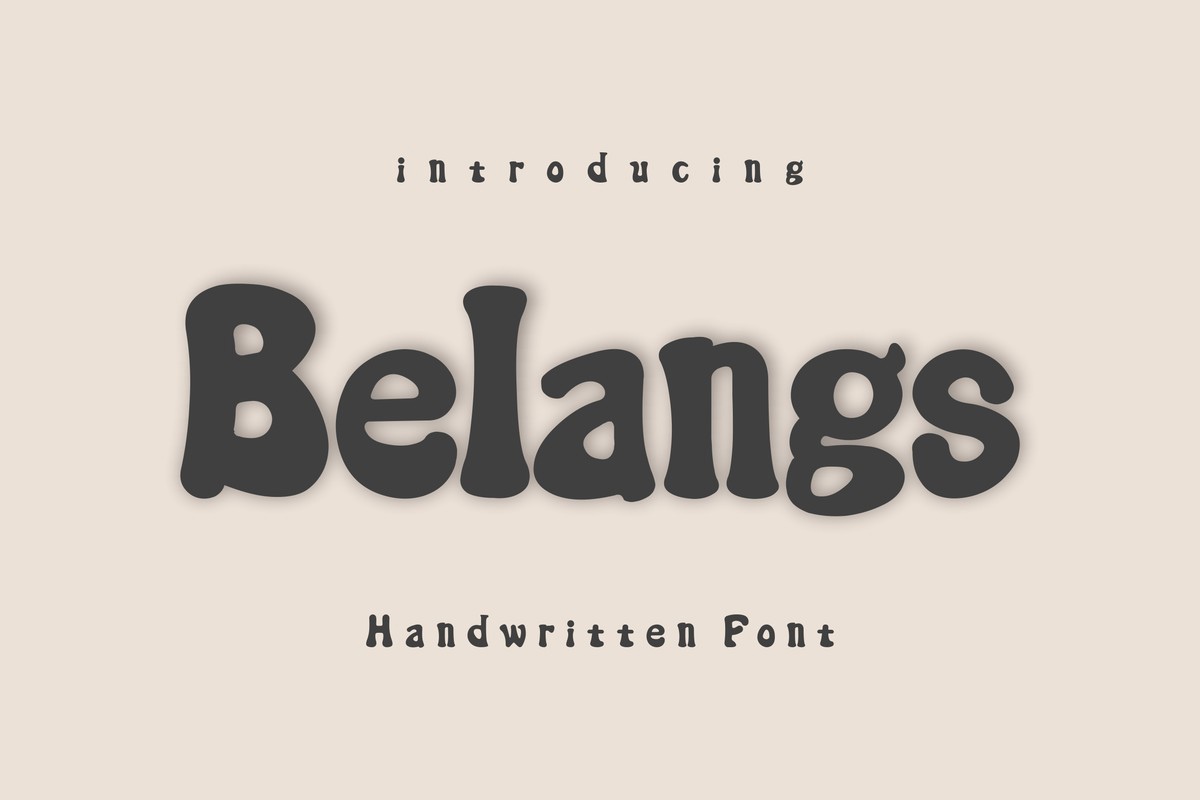 Schriftart Belangs