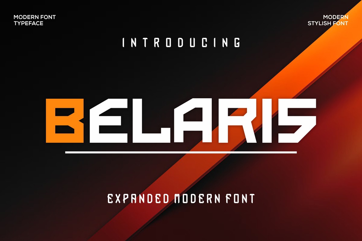 Schriftart Belaris