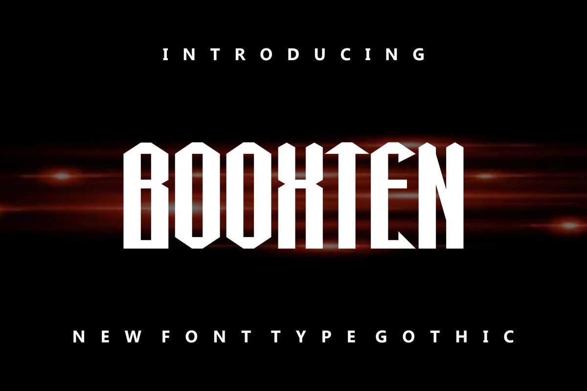 Schriftart Booxten