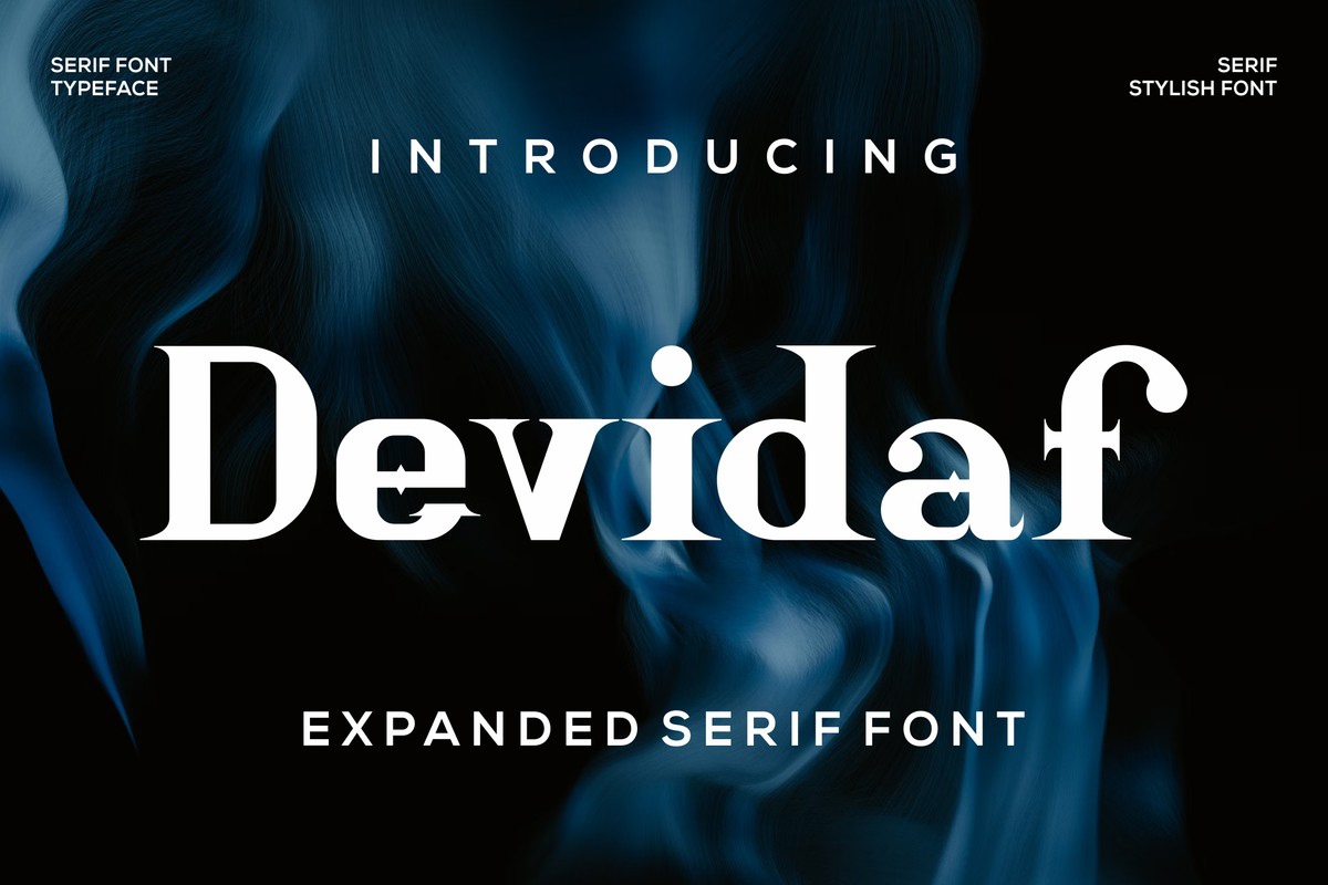 Schriftart Devidaf