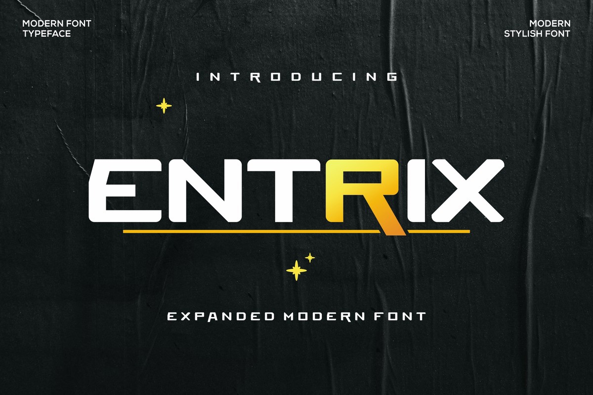 Schriftart Entrix