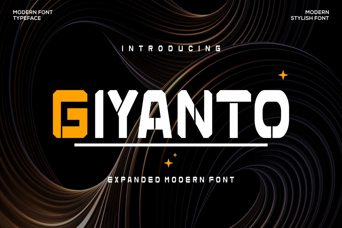 Schriftart Giyanto