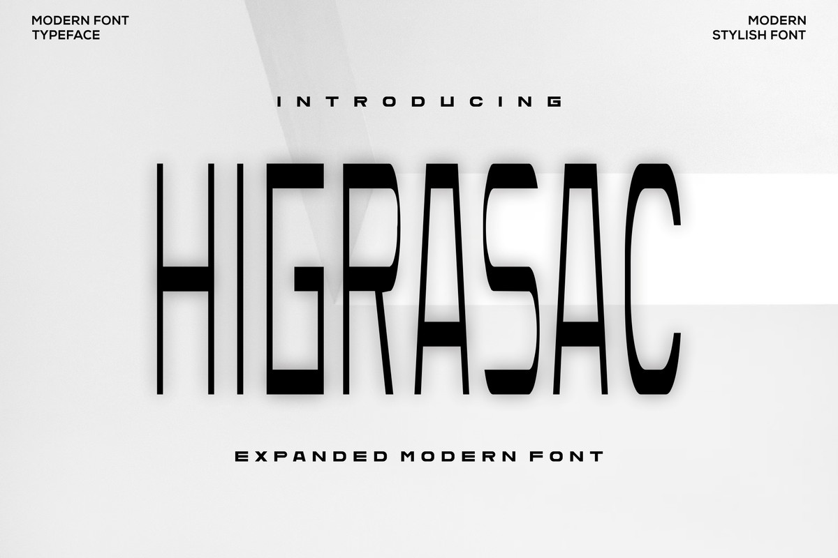 Schriftart Higrasac