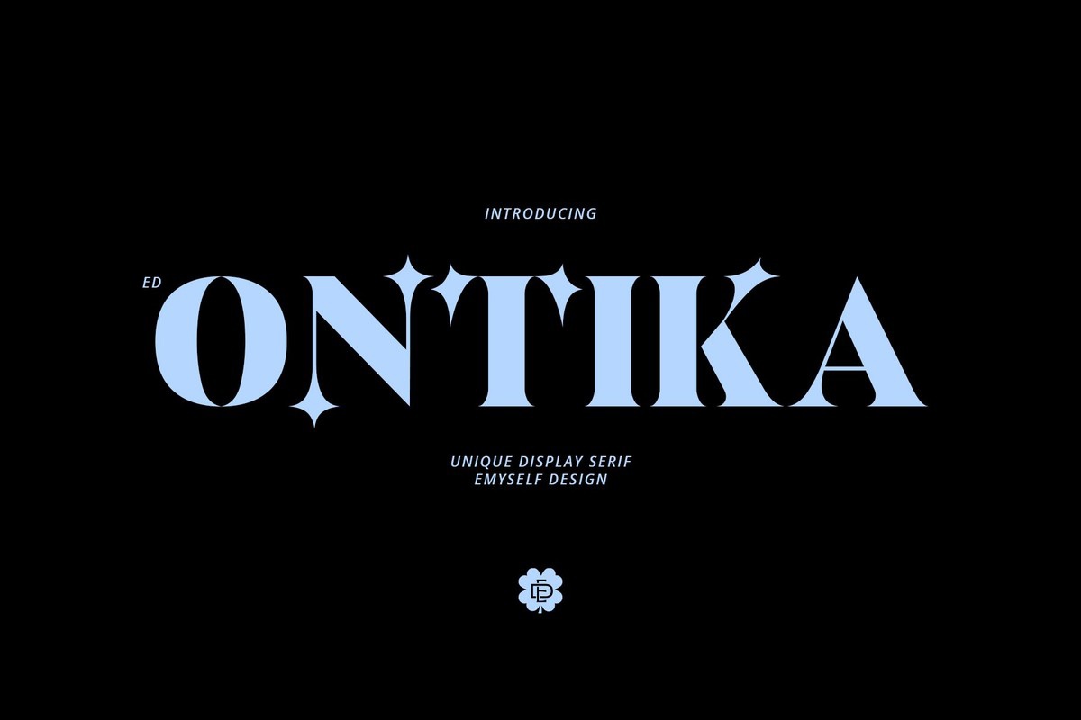 Schriftart ED Ontika