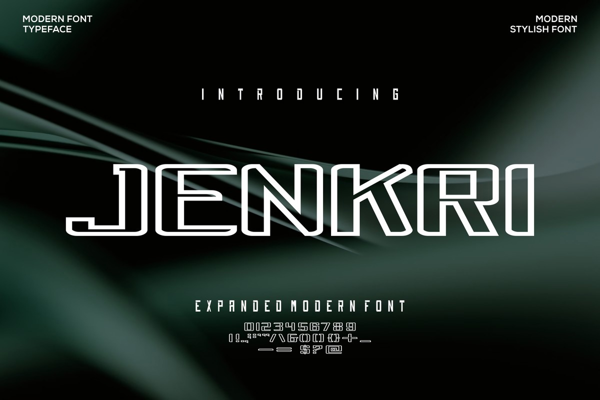 Schriftart Jenkri