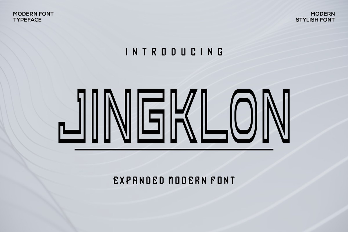 Schriftart Jingklon