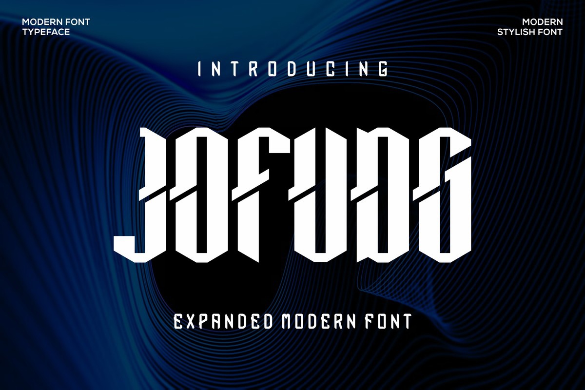 Schriftart Jofudg