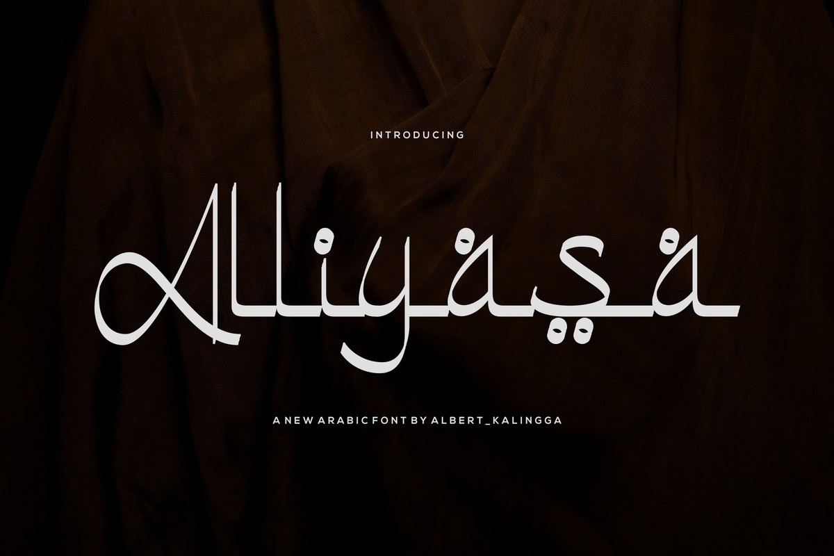 Schriftart Alliyasa