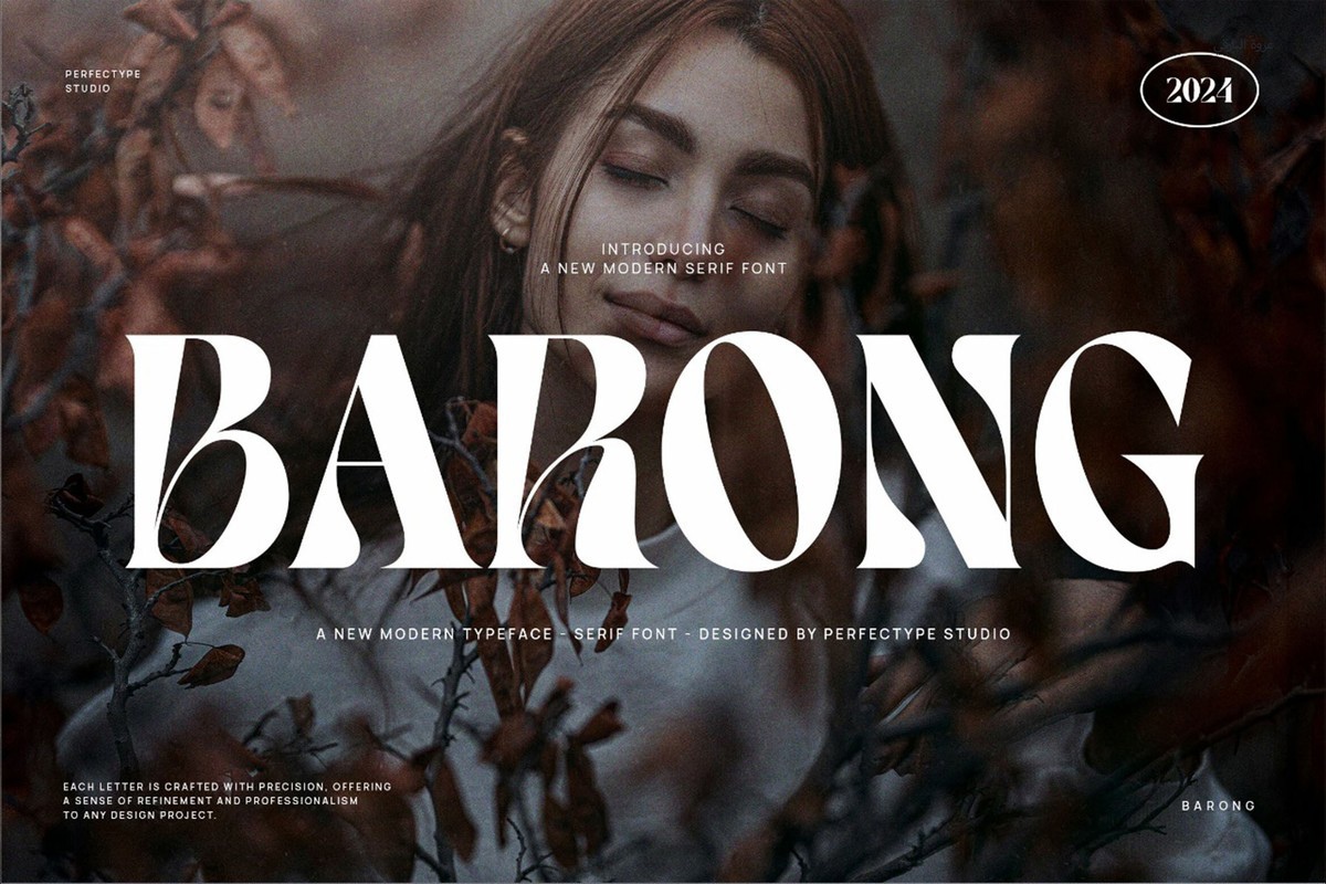 Schriftart Barong