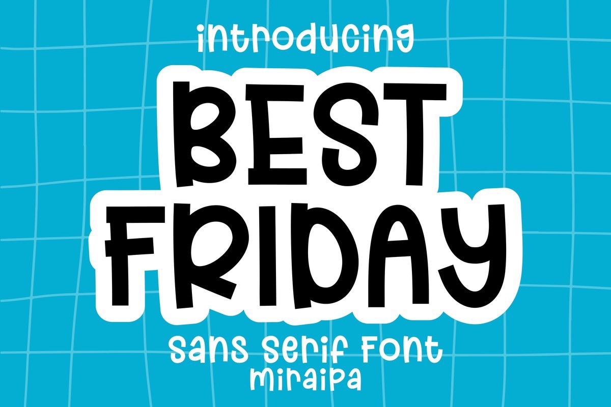 Schriftart Best Friday