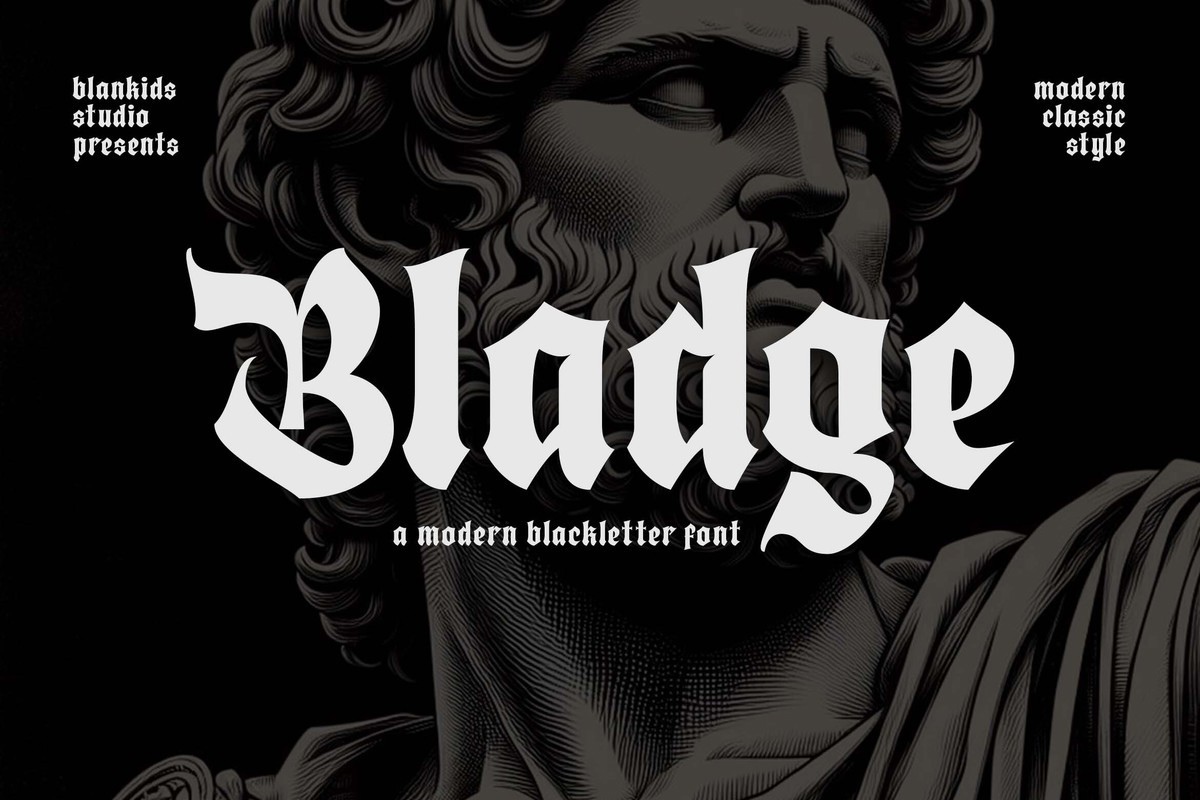 Schriftart Bladge