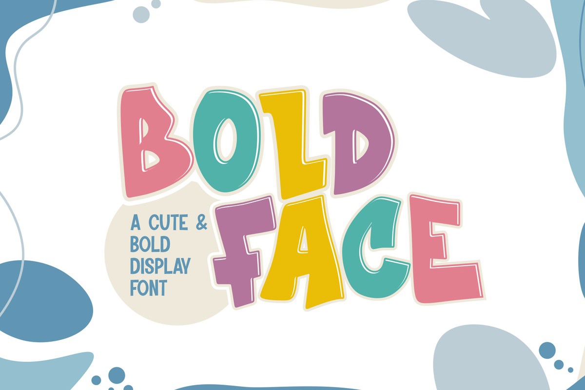 Schriftart Boldface