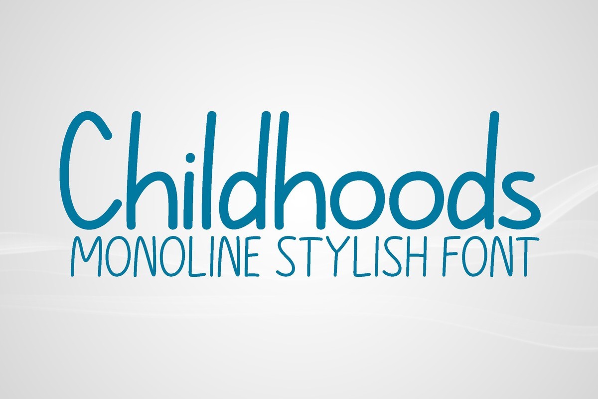 Schriftart Childhoods