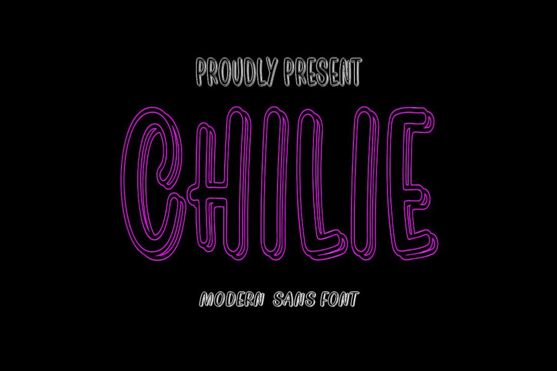 Schriftart Chilie