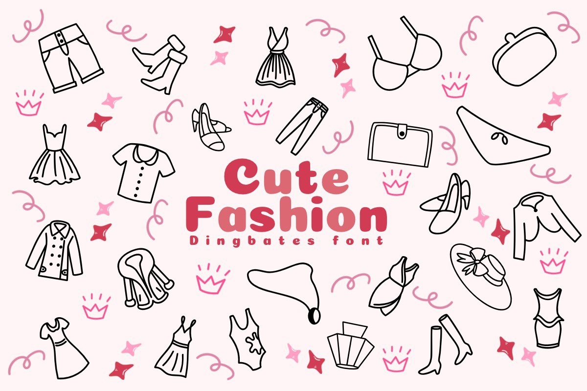 Schriftart Cute Fashion