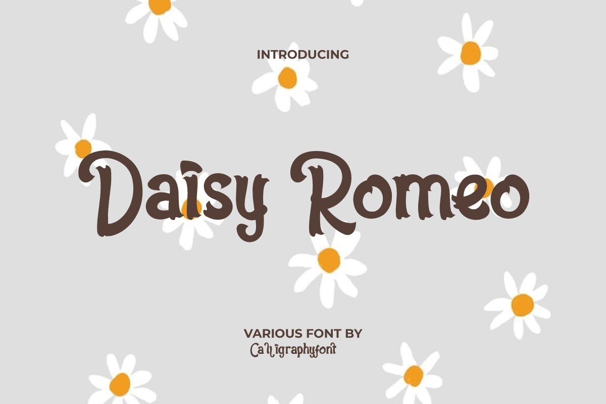 Schriftart Daisy Romeo