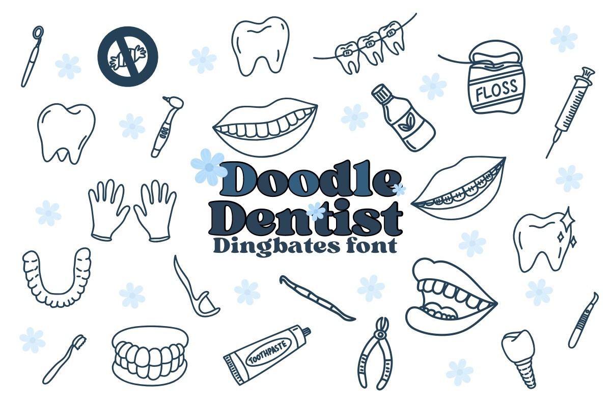 Schriftart Doodle Dentist