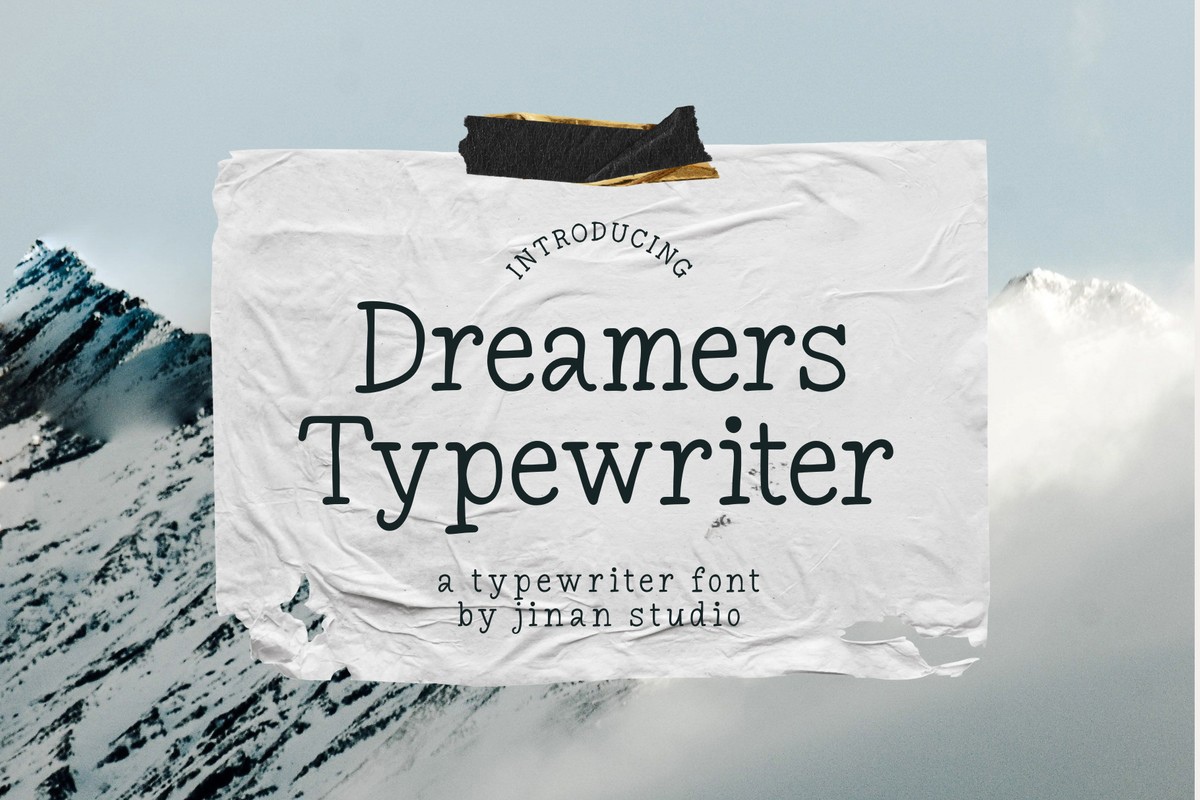 Schriftart Dreamers Typewriter