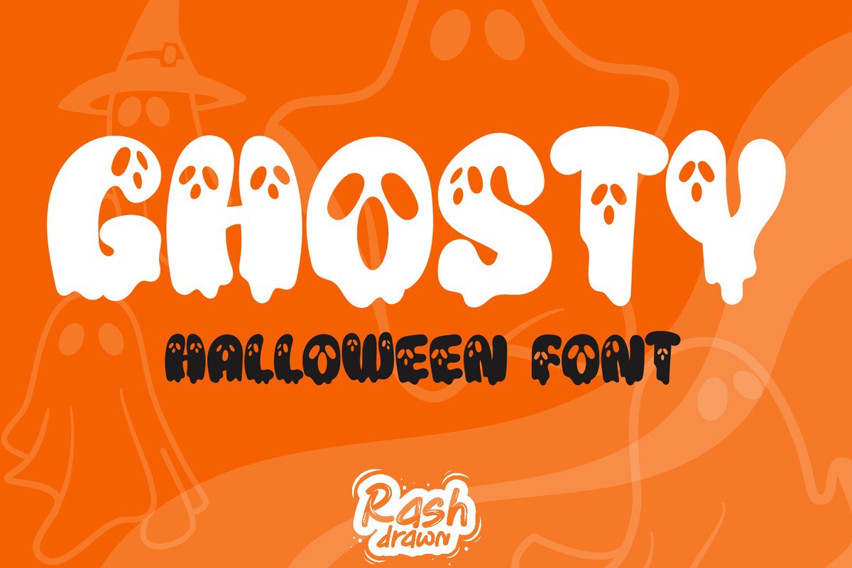 Schriftart Ghosty