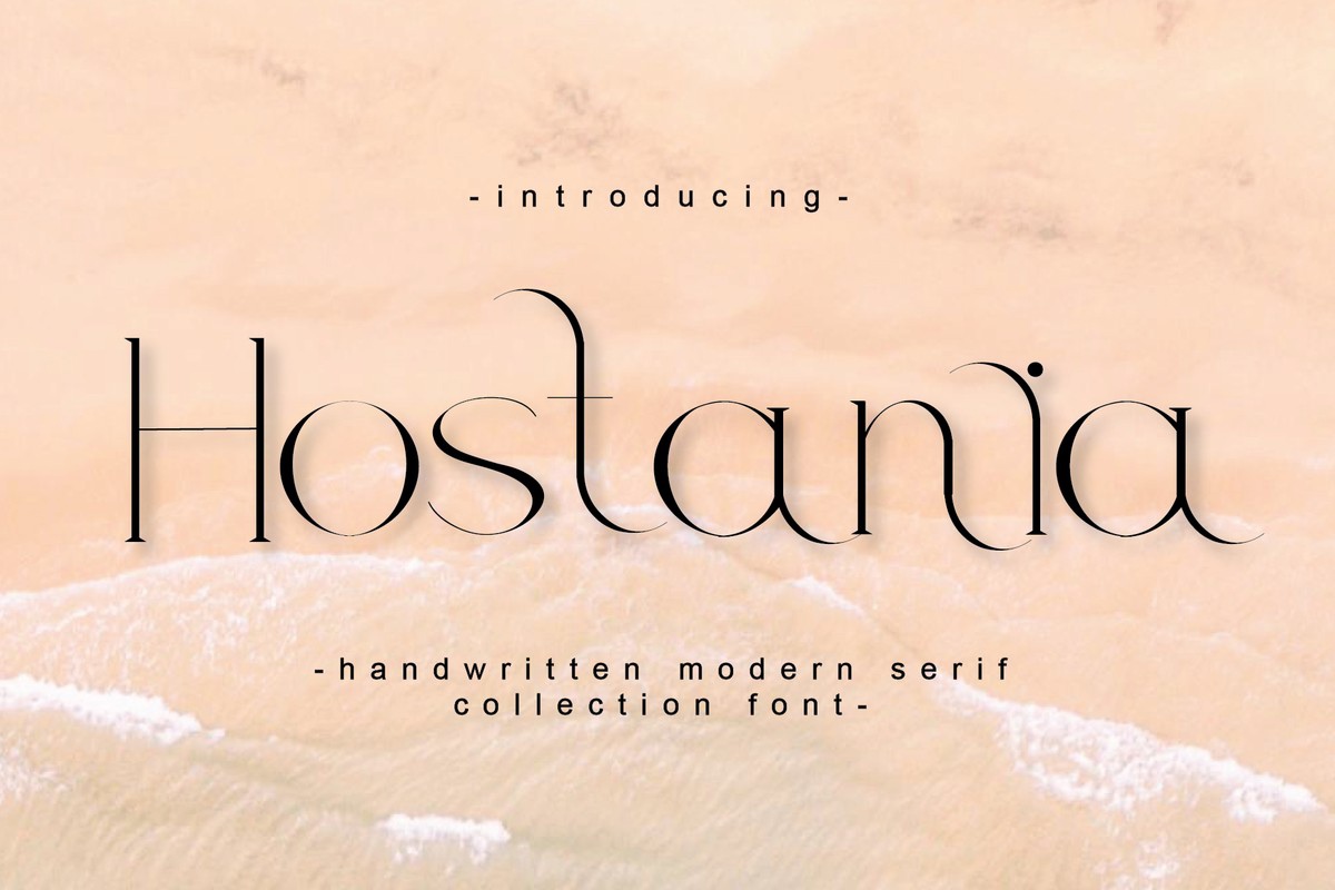 Schriftart Hostania