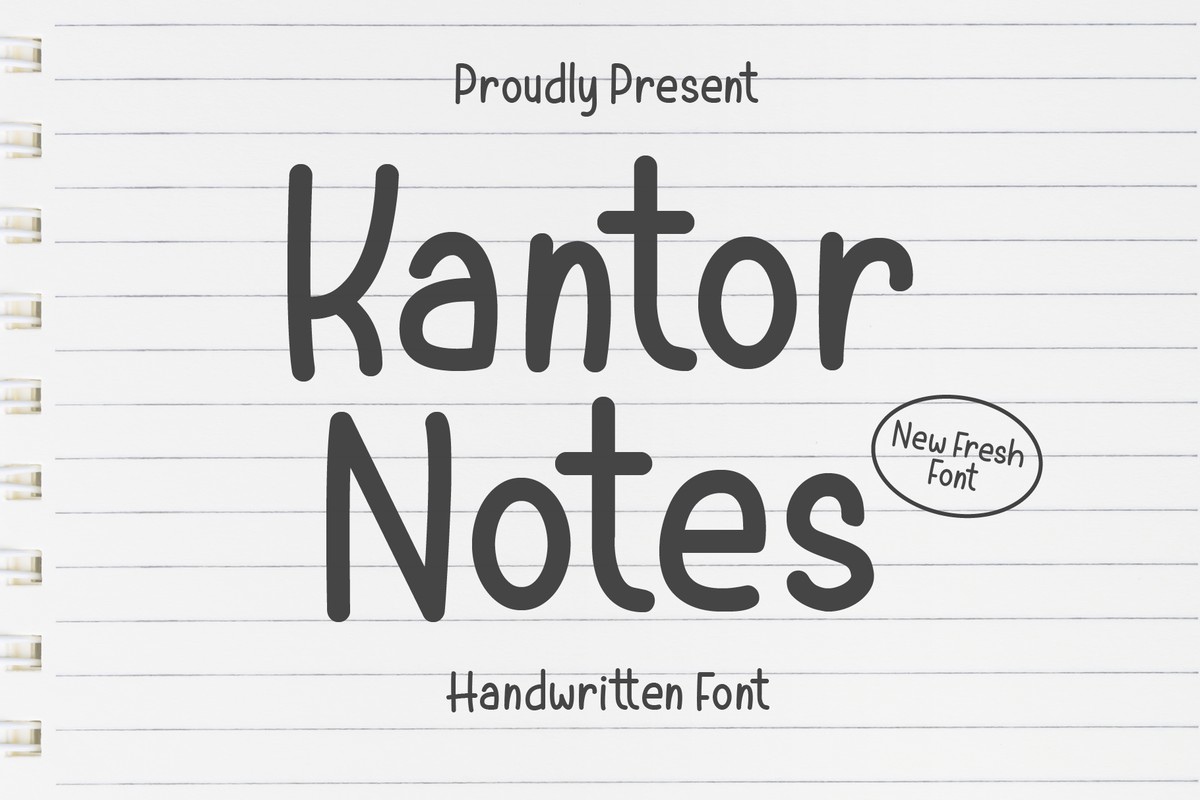 Schriftart Kantor Notes