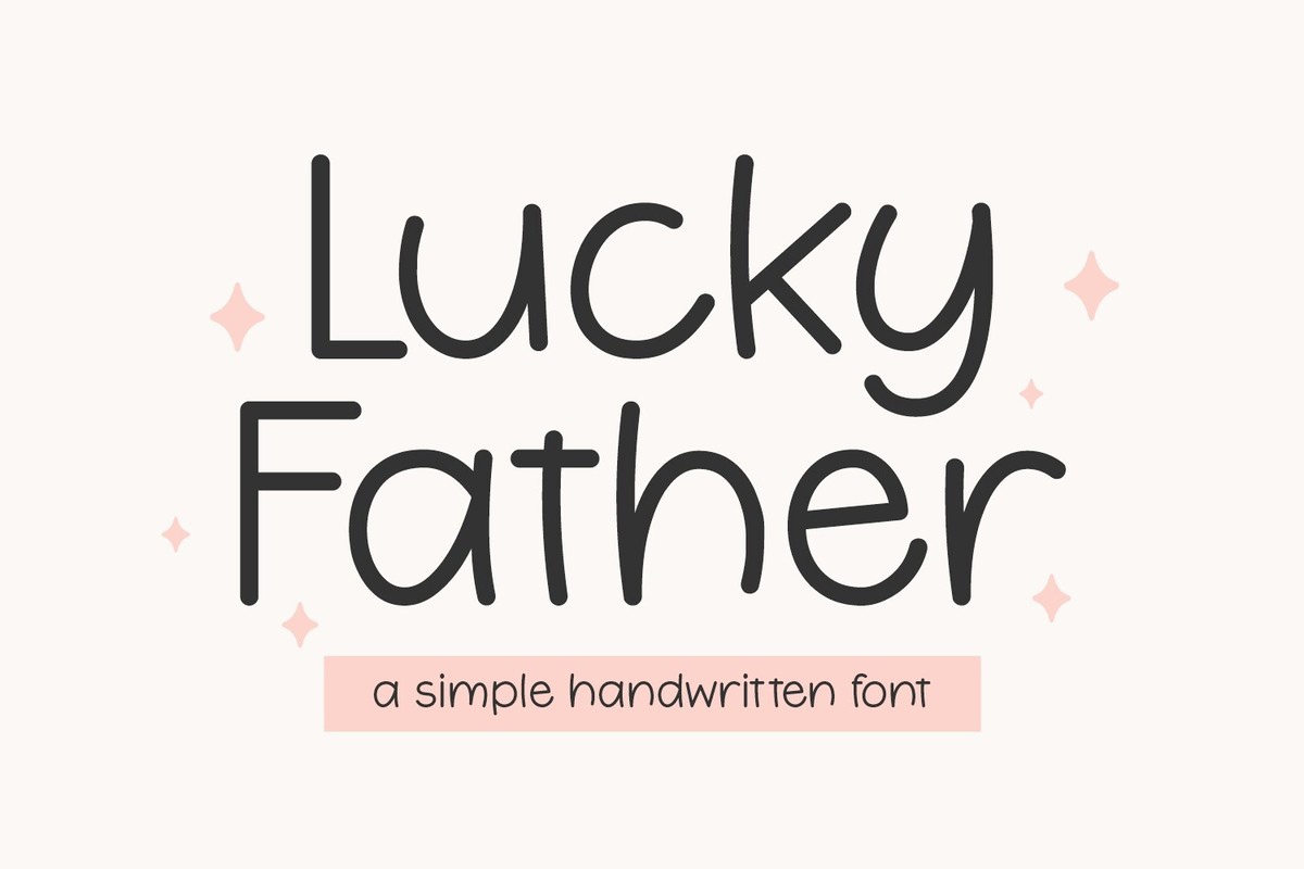 Schriftart Lucky Father