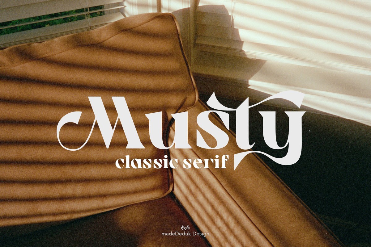 Schriftart Musty