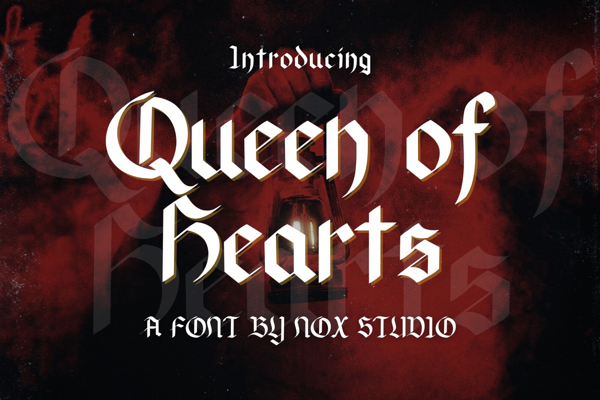 Schriftart Queen of Hearts