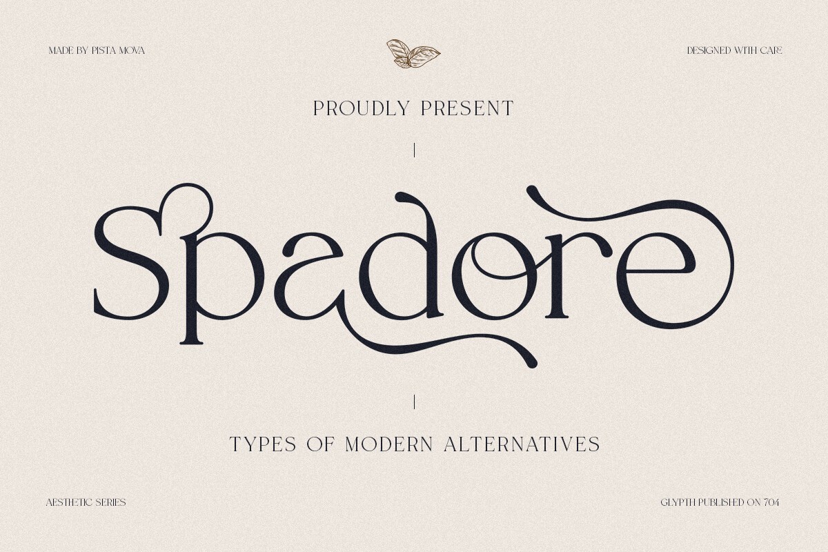 Schriftart Spadore