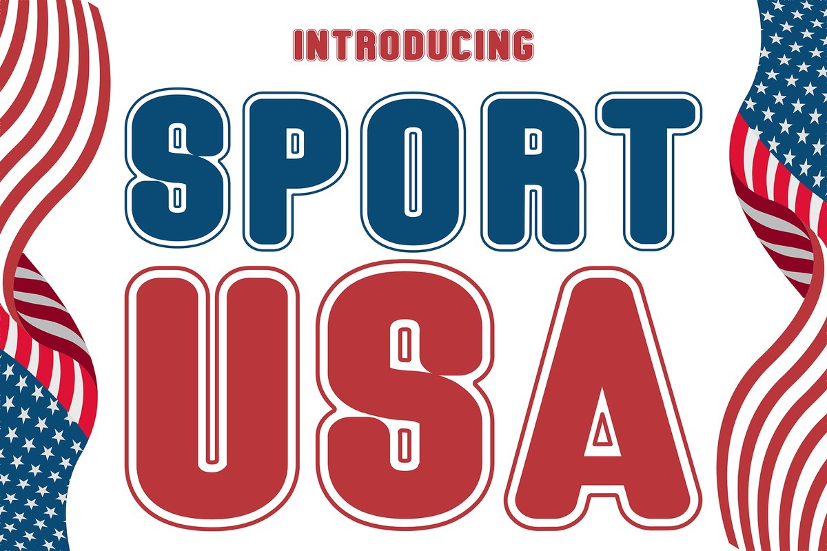 Schriftart Sport USA