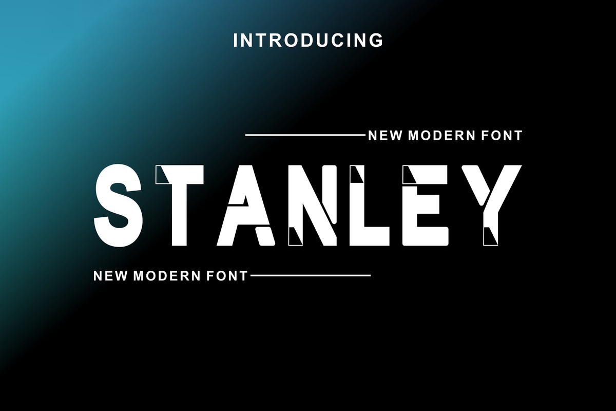 Schriftart Stanley