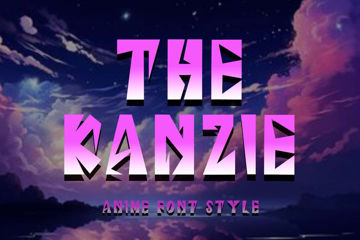 Schriftart The Kanzie