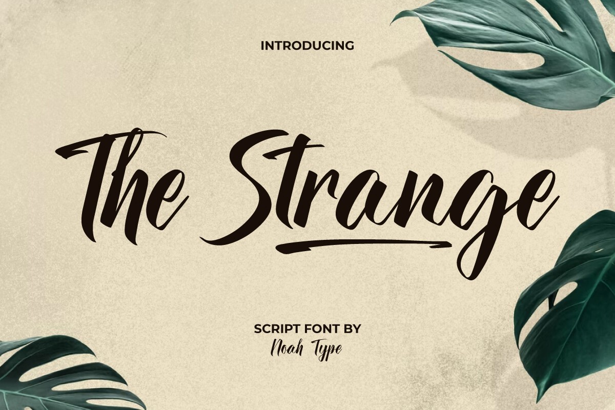 Schriftart The Strange