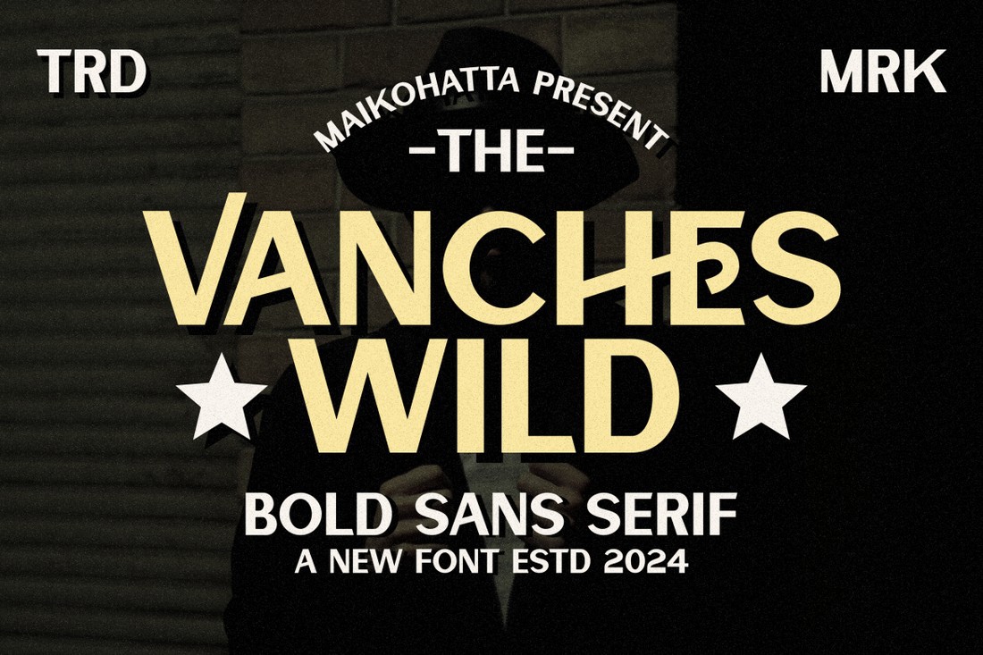 Schriftart Vanches Wild