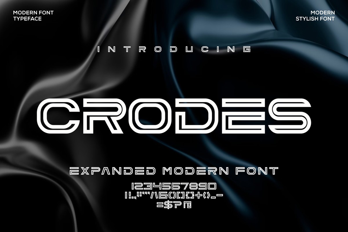 Schriftart Crodes