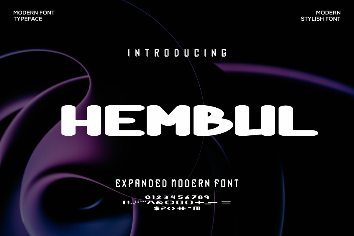 Schriftart Hembul