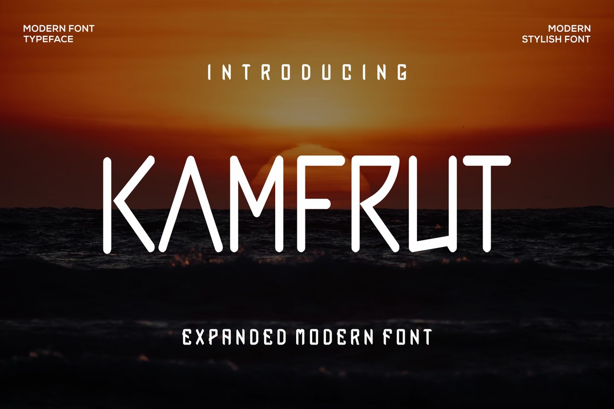 Schriftart Kamfrut