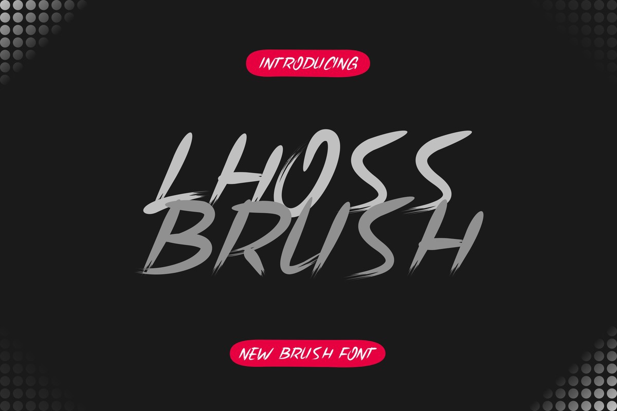 Schriftart Lhoss Brush