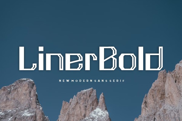 Schriftart Linerbold