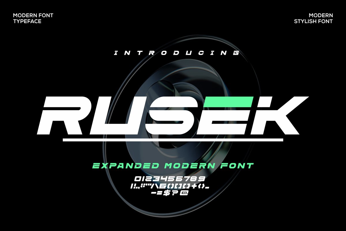 Schriftart Rusek