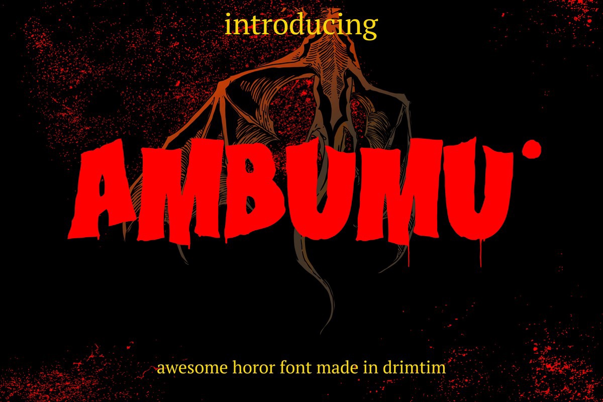 Schriftart Ambumu