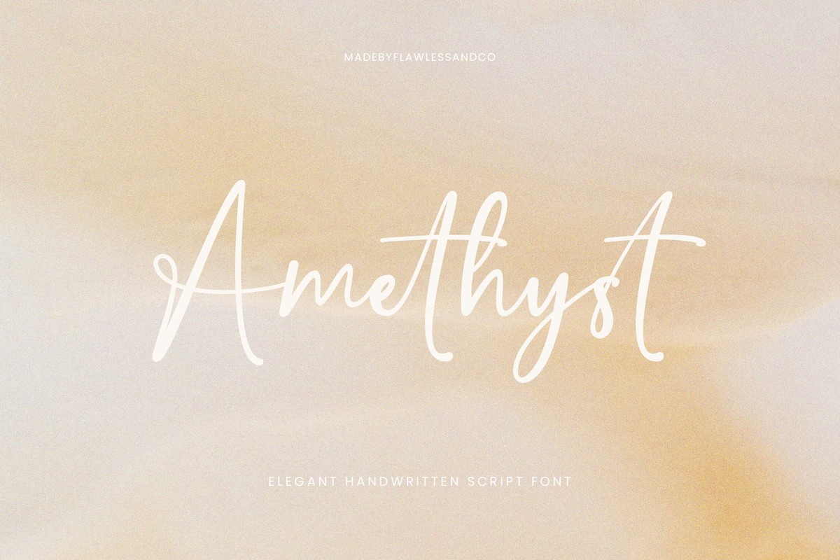 Schriftart Amethyst