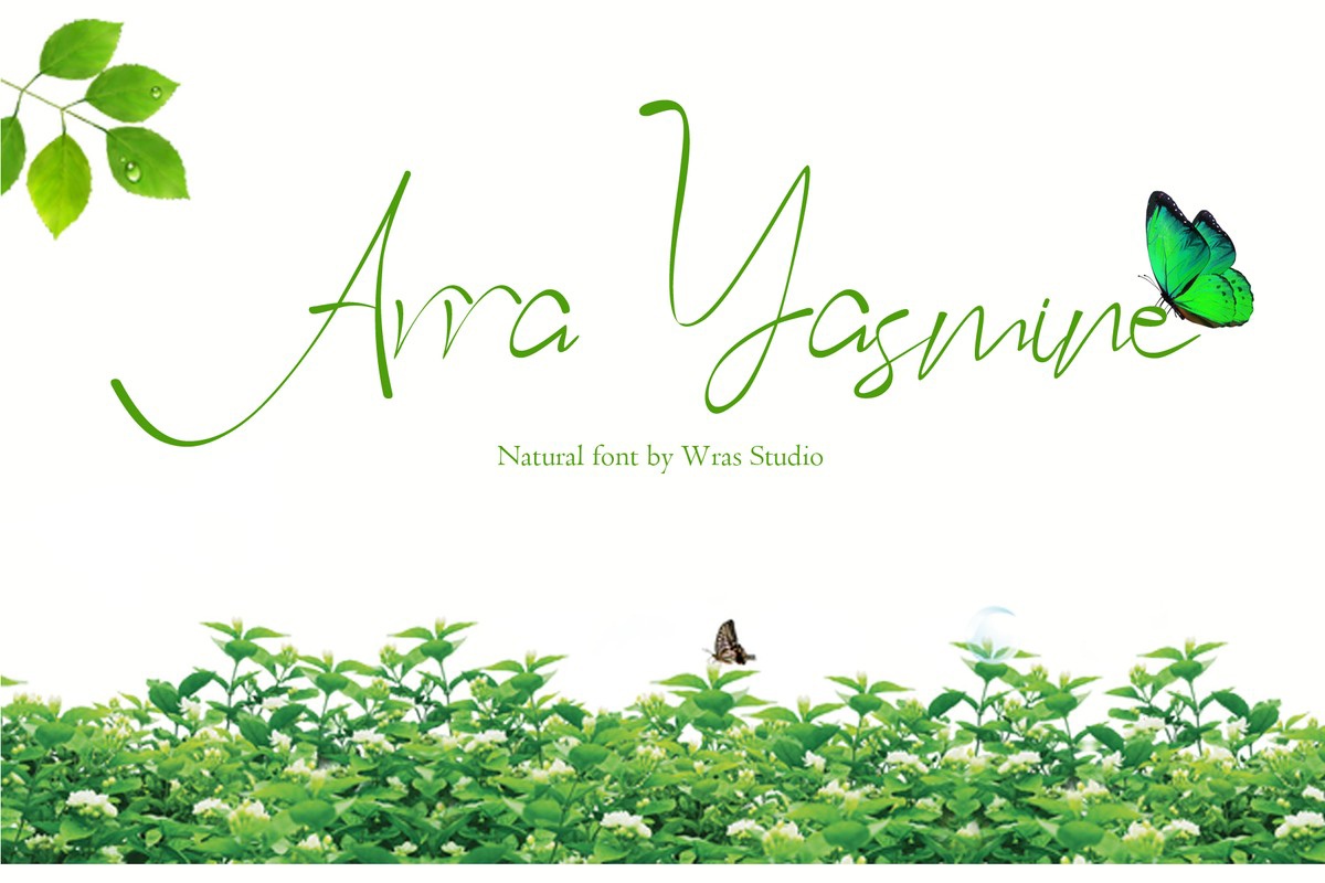 Schriftart Arra Yasmine