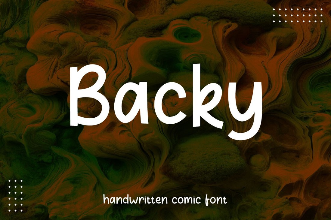 Schriftart Backy