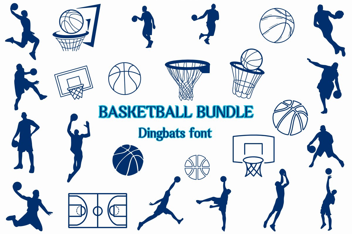 Schriftart Basketball Bundle